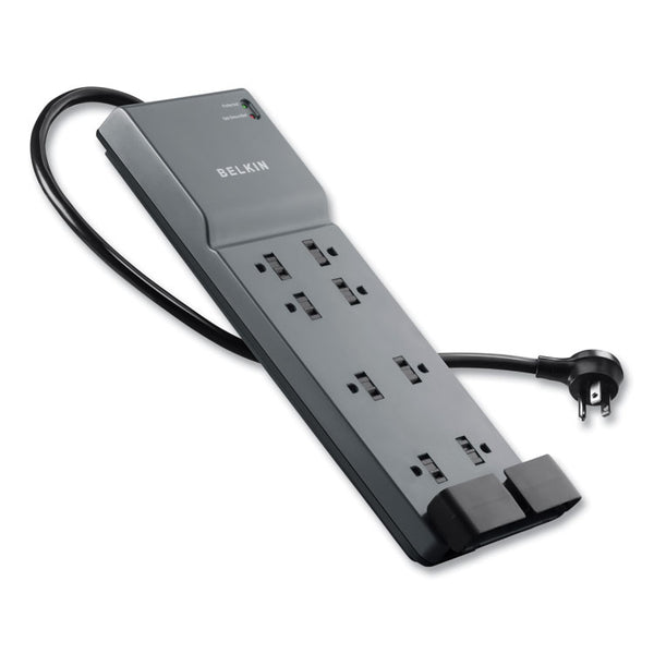 Belkin® Home/Office Surge Protector, 8 AC Outlets, 6 ft Cord, 3,390 J, White (BLKBE10820006)
