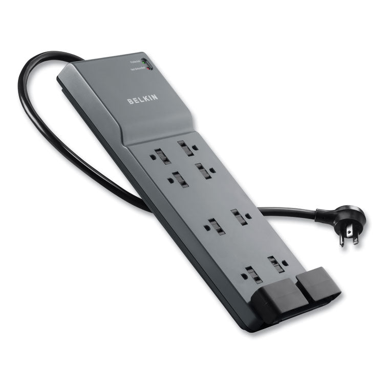 Belkin® Home/Office Surge Protector, 8 AC Outlets, 6 ft Cord, 3,390 J, White (BLKBE10820006) Each