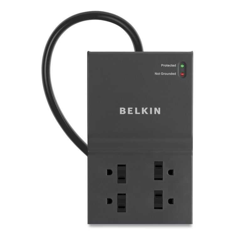 Belkin® Home/Office Surge Protector, 8 AC Outlets, 12 ft Cord, 3,390 J, Dark Gray (BLKBE10823012) Each