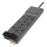 Belkin® Professional Series SurgeMaster Surge Protector, 12 AC Outlets, 10 ft Cord, 3,996 J, Dark Gray (BLKBE11223410) Each