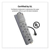 Belkin® Professional Series SurgeMaster Surge Protector, 12 AC Outlets, 10 ft Cord, 3,996 J, Dark Gray (BLKBE11223410) Each