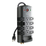 Belkin® Pivot Plug Surge Protector, 12 AC Outlets, 8 ft Cord, 4,320 J, Gray (BLKBP11223008) Each