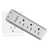 Belkin® SurgePlus USB Swivel Charger, 3 AC Outlets/2 USB Ports, 918 J, White (BLKBST300BG)