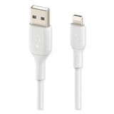 Belkin® BOOST CHARGE Apple Lightning to USB-A ChargeSync Cable, 9.8 ft, White (BLKCAA001BT3MWH) Each