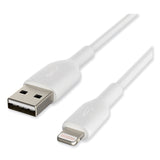 Belkin® BOOST CHARGE Apple Lightning to USB-A ChargeSync Cable, 9.8 ft, White (BLKCAA001BT3MWH) Each