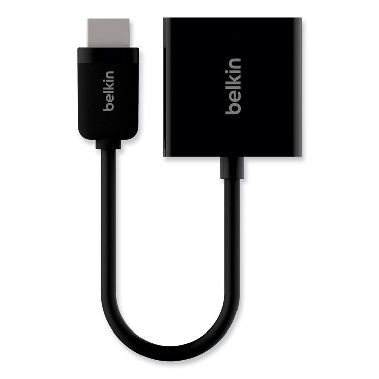 Belkin® HDMI to VGA + 3.5mm Audio Adapter, 5", Black (BLKF2CD058) Each