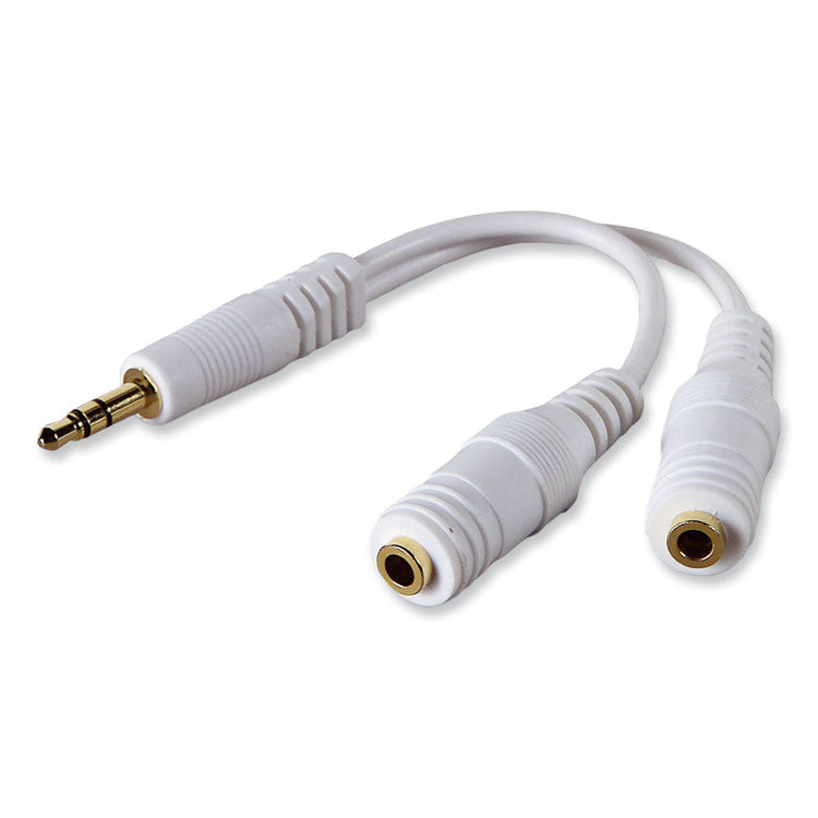 Belkin® Speaker and Headphone Splitter, White (BLKF8V234) Each