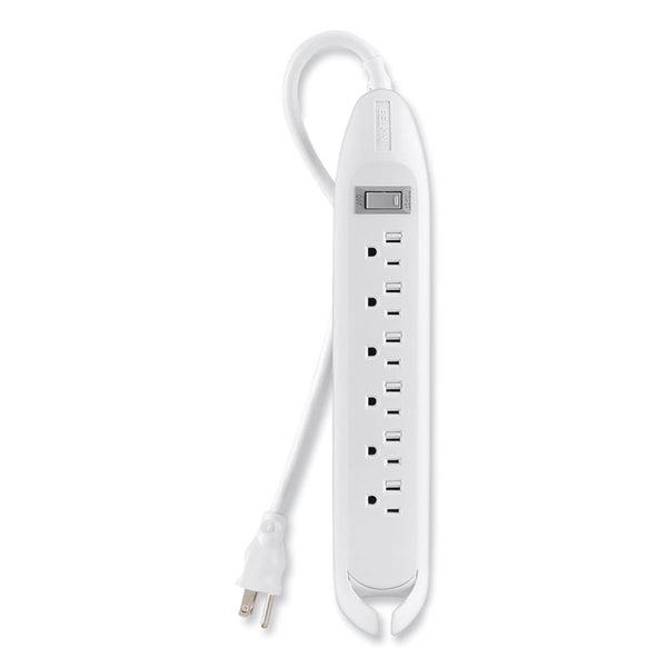 Belkin® Power Strip, 6 Outlets, 12 ft Cord, White (BLKF9D16012)