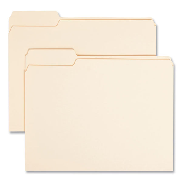 Smead™ Manila File Folders, 1/3-Cut Tabs: Left Position, Letter Size, 0.75" Expansion, Manila, 100/Box (SMD10331)