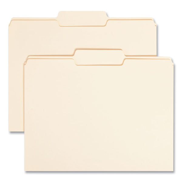 Smead™ Manila File Folders, 1/3-Cut Tabs: Center Position, Letter Size, 0.75" Expansion, Manila, 100/Box (SMD10332)