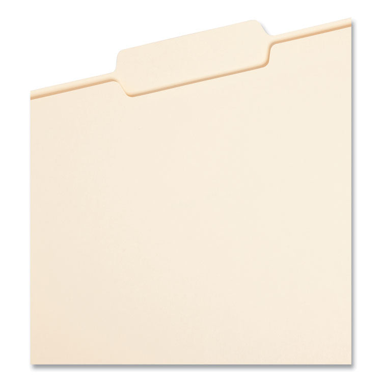 Smead™ Manila File Folders, 1/3-Cut Tabs: Center Position, Letter Size, 0.75" Expansion, Manila, 100/Box (SMD10332)