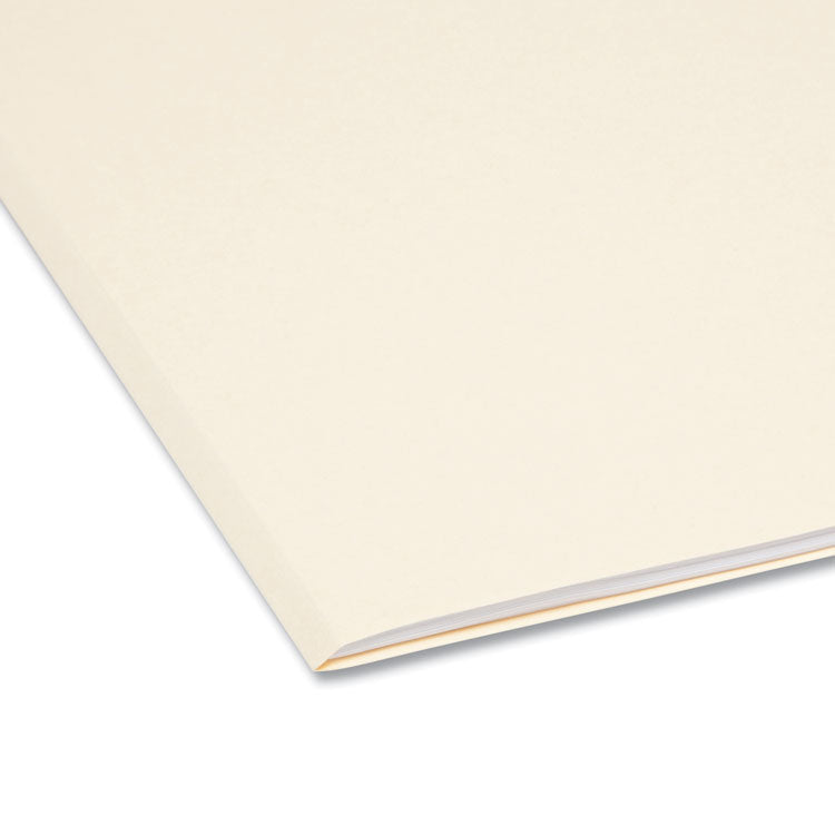 Smead™ Manila File Folders, 1/3-Cut Tabs: Center Position, Letter Size, 0.75" Expansion, Manila, 100/Box (SMD10332)