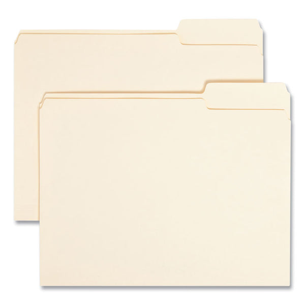 Smead™ Manila File Folders, 1/3-Cut Tabs: Right Position, Letter Size, 0.75" Expansion, Manila, 100/Box (SMD10333)