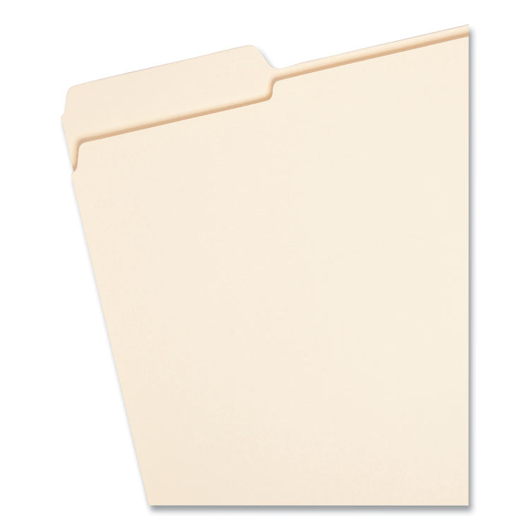 Smead™ Reinforced Tab Manila File Folders, 1/3-Cut Tabs: Left Position, Letter Size, 0.75" Expansion, 11-pt Manila, 100/Box (SMD10335)