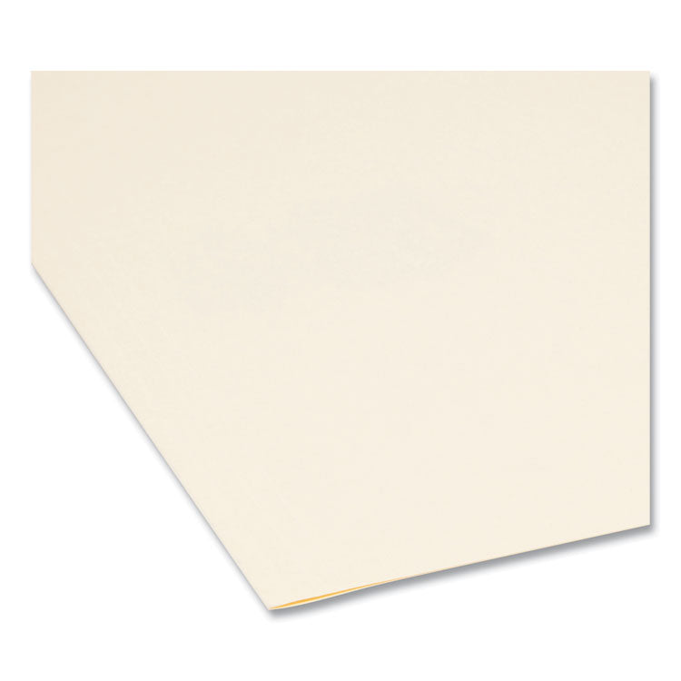 Smead™ Manila File Folders, 1/5-Cut Tabs: Assorted, Letter Size, 0.75" Expansion, Manila, 100/Box (SMD10350) Box of 100
