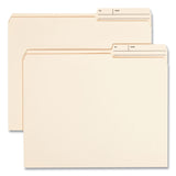 Smead™ Reinforced Guide Height File Folders, 2/5-Cut Printed Tabs: Right Position, Letter Size, 0.75" Expansion, Manila, 100/Box (SMD10388)