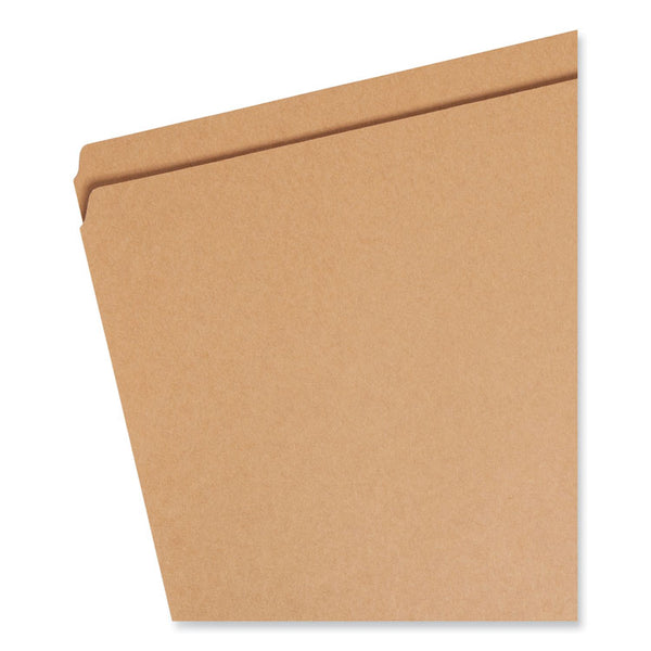 Smead™ Heavyweight Kraft File Folder, Straight Tabs, Letter Size, 0.75" Expansion, 11-pt Kraft, Brown, 100/Box (SMD10710)