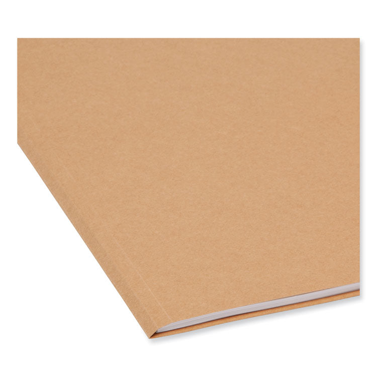 Smead™ Heavyweight Kraft File Folder, Straight Tabs, Letter Size, 0.75" Expansion, 11-pt Kraft, Brown, 100/Box (SMD10710)