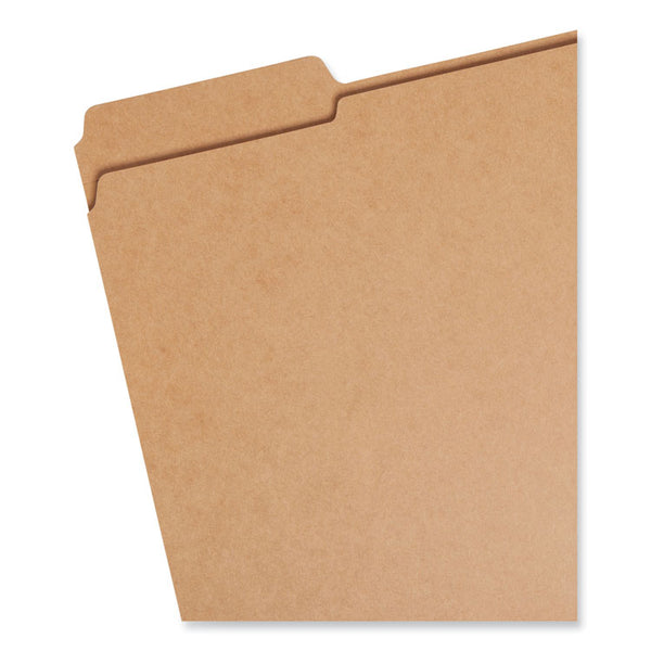 Smead™ Heavyweight Kraft File Folder, 1/3-Cut Tabs: Assorted, Letter Size, 0.75" Expansion, 11-pt Kraft, Brown, 100/Box (SMD10734)