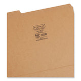 Smead™ Heavyweight Kraft File Folder, 1/3-Cut Tabs: Assorted, Letter Size, 0.75" Expansion, 11-pt Kraft, Brown, 100/Box (SMD10734)