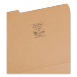 Smead™ Heavyweight Kraft File Folder, 1/3-Cut Tabs: Assorted, Letter Size, 0.75" Expansion, 17-pt Kraft, Brown, 50/Box (SMD10830)