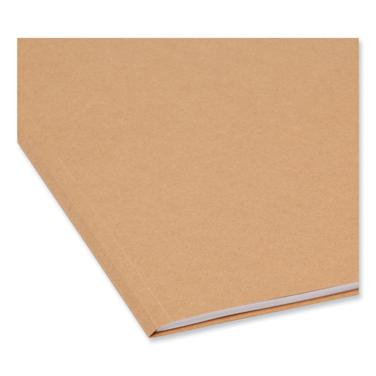 Smead™ Heavyweight Kraft File Folder, 1/3-Cut Tabs: Assorted, Letter Size, 0.75" Expansion, 17-pt Kraft, Brown, 50/Box (SMD10830)