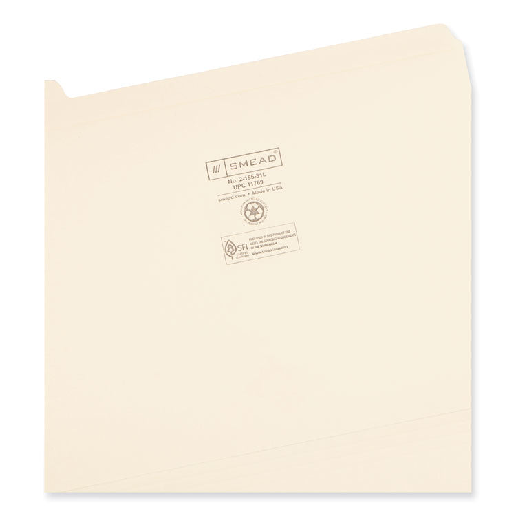 Smead™ Indexed File Folder Sets, 1/5-Cut Prelabeled Tabs: 1 to 31, Letter Size, 0.75" Expansion, Manila, 31/Set (SMD11769)