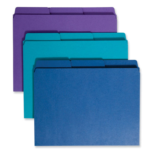 Smead™ SuperTab Organizer Folder, 1/3-Cut Tabs: Assorted, Letter Size, 0.75" Expansion, Assorted Colors, 3/Pack (SMD11989)