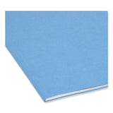 Smead™ Reinforced Top Tab Colored File Folders, 1/3-Cut Tabs: Assorted, Letter Size, 0.75" Expansion, Blue, 100/Box (SMD12034)