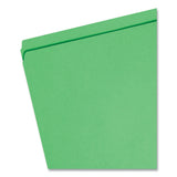 Smead™ Reinforced Top Tab Colored File Folders, Straight Tabs, Letter Size, 0.75" Expansion, Green, 100/Box (SMD12110)
