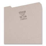 Smead™ Colored File Folders, 1/3-Cut Tabs: Assorted, Letter Size, 0.75" Expansion, Gray, 100/Box (SMD12343)