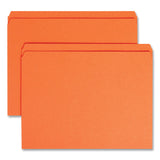 Smead™ Reinforced Top Tab Colored File Folders, Straight Tabs, Letter Size, 0.75" Expansion, Orange, 100/Box (SMD12510)