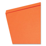 Smead™ Reinforced Top Tab Colored File Folders, Straight Tabs, Letter Size, 0.75" Expansion, Orange, 100/Box (SMD12510)