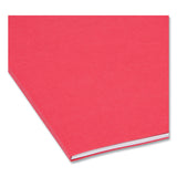 Smead™ Reinforced Top Tab Colored File Folders, Straight Tabs, Letter Size, 0.75" Expansion, Red, 100/Box (SMD12710)