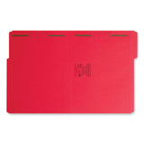 Smead™ Top Tab Colored Fastener Folders, 0.75" Expansion, 2 Fasteners, Letter Size, Red Exterior, 50/Box (SMD12740)
