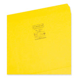 Smead™ Reinforced Top Tab Colored File Folders, Straight Tabs, Letter Size, 0.75" Expansion, Yellow, 100/Box (SMD12910)