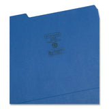 Smead™ Colored File Folders, 1/3-Cut Tabs: Assorted, Letter Size, 0.75" Expansion, Navy Blue, 100/Box (SMD13193)