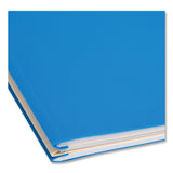 Smead™ Six-Section Poly Classification Folders, 2" Expansion, 2 Dividers, 6 Fasteners, Letter Size, Blue Exterior, 10/Box (SMD14045)