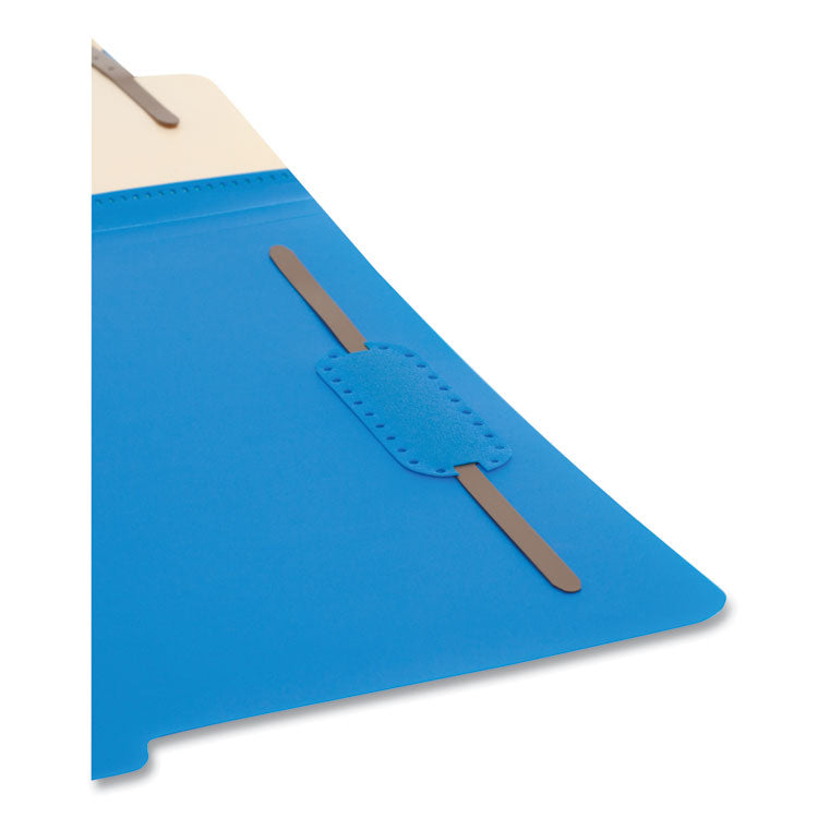 Smead™ Six-Section Poly Classification Folders, 2" Expansion, 2 Dividers, 6 Fasteners, Letter Size, Blue Exterior, 10/Box (SMD14045)