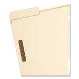 Smead™ Recycled Top Tab Fastener Folders, 1/3-Cut Tabs: Assorted, 0.75" Expansion, 2 Fasteners, Letter Size, Manila Exterior, 50/Box (SMD14547)
