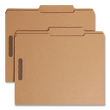 Smead™ Top Tab Fastener Folders, Guide-Height 2/5-Cut Tabs, 0.75" Expansion, 2 Fasteners, Letter Size, 11-pt Kraft, 50/Box (SMD14880)