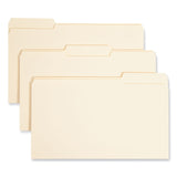 Smead™ Interior File Folders, 1/3-Cut Tabs: Assorted, Legal Size, 0.75" Expansion, Manila, 100/Box (SMD15230) Box of 100