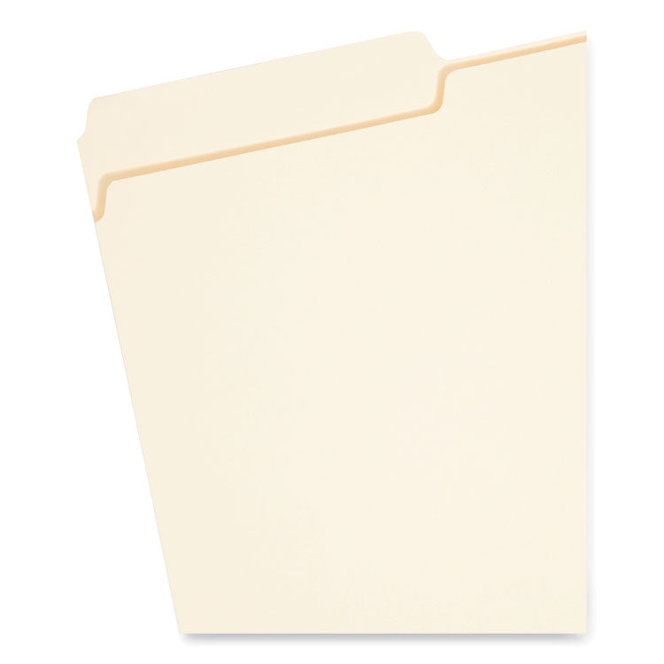 Smead™ Interior File Folders, 1/3-Cut Tabs: Assorted, Legal Size, 0.75" Expansion, Manila, 100/Box (SMD15230) Box of 100