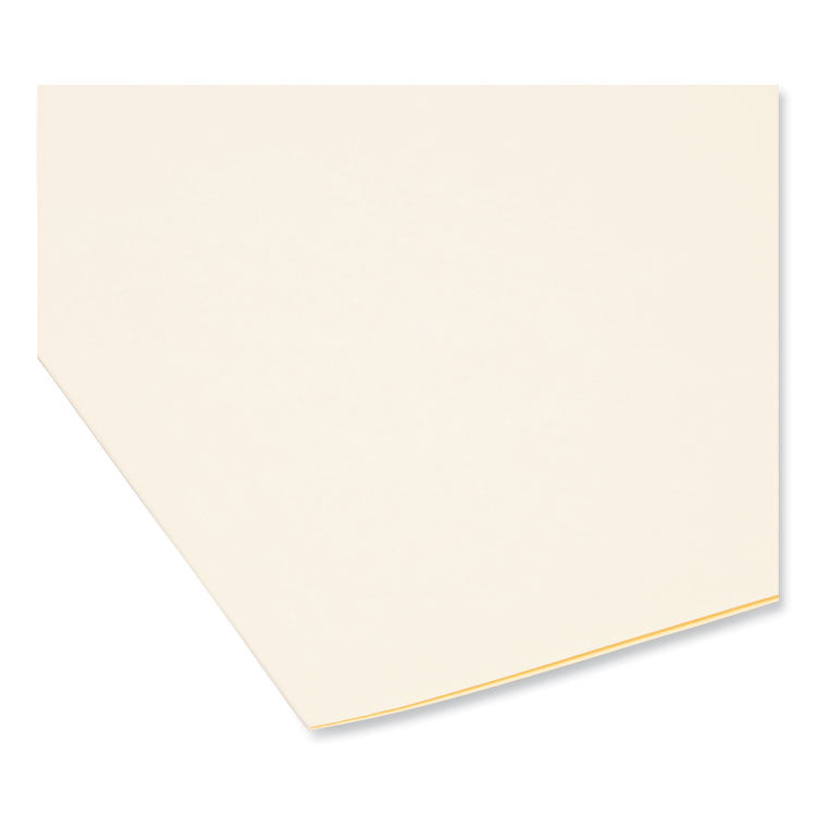 Smead™ Interior File Folders, 1/3-Cut Tabs: Assorted, Legal Size, 0.75" Expansion, Manila, 100/Box (SMD15230) Box of 100
