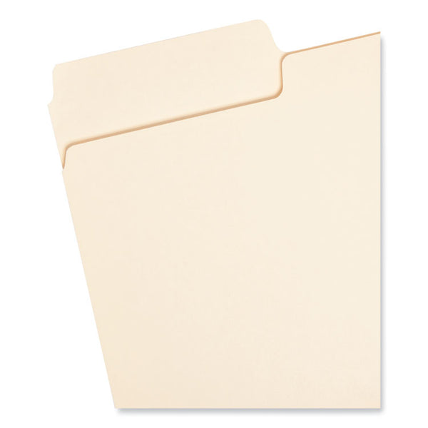 Smead™ SuperTab Top Tab File Folders, 1/3-Cut Tabs: Assorted, Legal Size, 0.75" Expansion, 11-pt Manila, 100/Box (SMD15301)