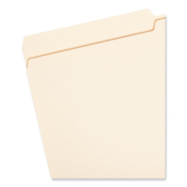 Smead™ Manila File Folders, 1/2-Cut Tabs: Assorted, Legal Size, 0.75" Expansion, Manila, 100/Box (SMD15320)