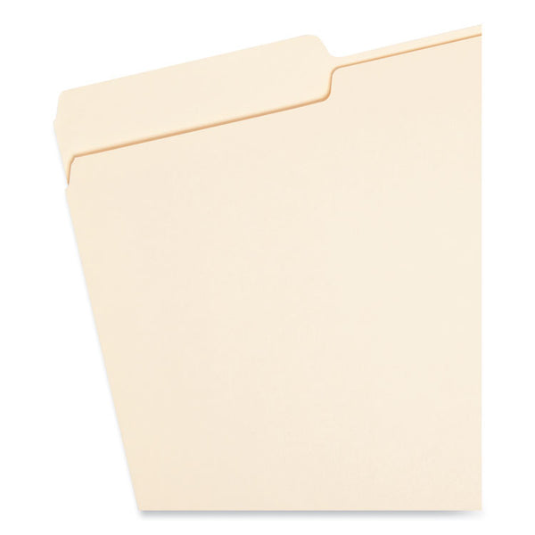 Smead™ Manila File Folders, 1/3-Cut Tabs: Assorted, Legal Size, 0.75" Expansion, Manila, 100/Box (SMD15330)