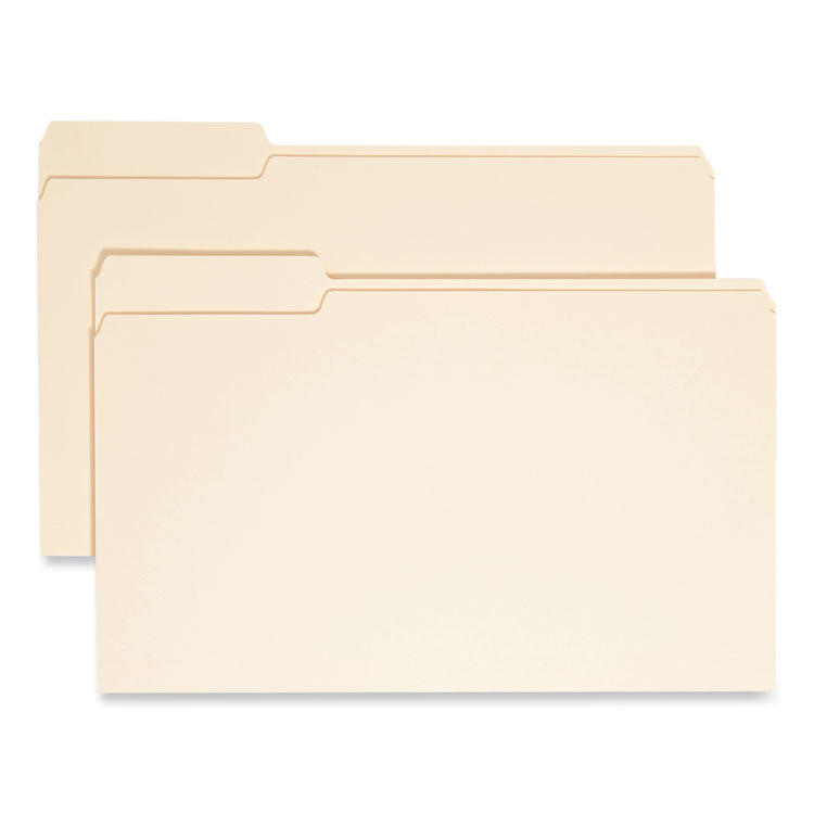 Smead™ Manila File Folders, 1/3-Cut Tabs: Left Position, Legal Size, 0.75" Expansion, Manila, 100/Box (SMD15331)