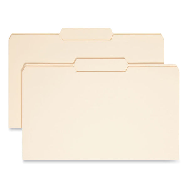 Smead™ Manila File Folders, 1/3-Cut Tabs: Center Position, Legal Size, 0.75" Expansion, Manila, 100/Box (SMD15332)