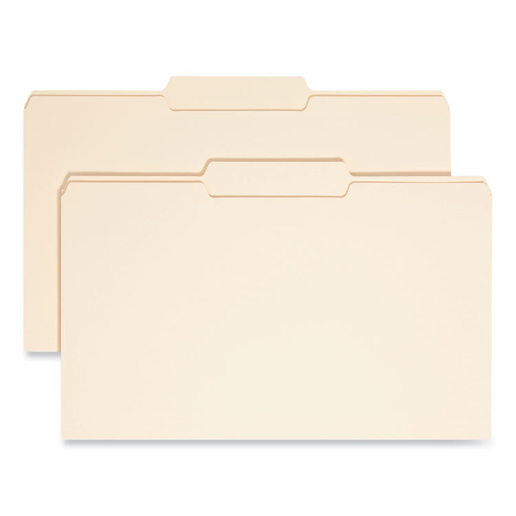 Smead™ Manila File Folders, 1/3-Cut Tabs: Center Position, Legal Size, 0.75" Expansion, Manila, 100/Box (SMD15332) Box of 100